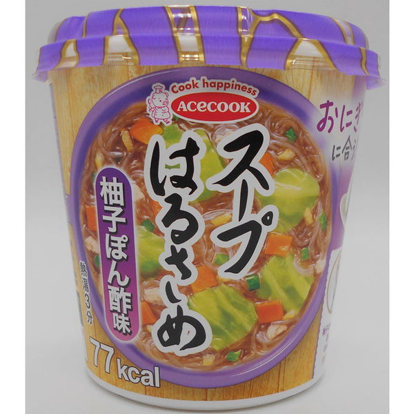 ◇エースコック　32g　スープはるさめ　柚子ぽん酢味