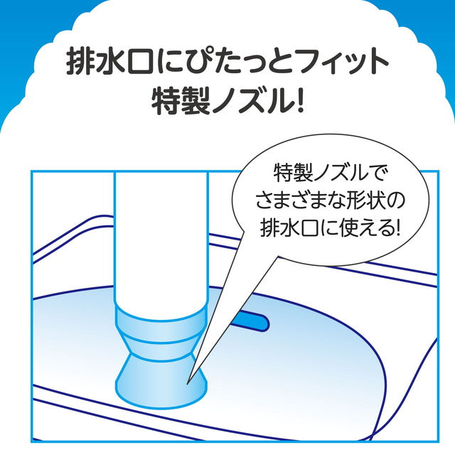 アース製薬 らくハピ マッハ泡バブルーン洗面台の排水管 200ml - 洗剤