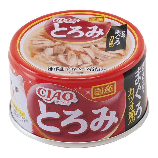 Inaba Ciao 厚鸡柳/金枪鱼干鲣鱼 80G