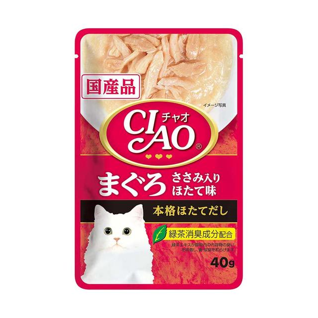 Inaba CIAO pouch tuna fillet scallop flavor 40g