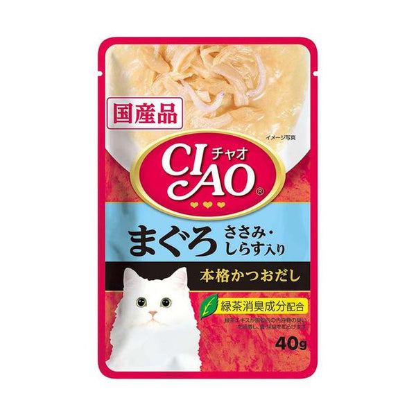 いなば CIAOパウチ まぐろ ささみ・しらす入り 40g