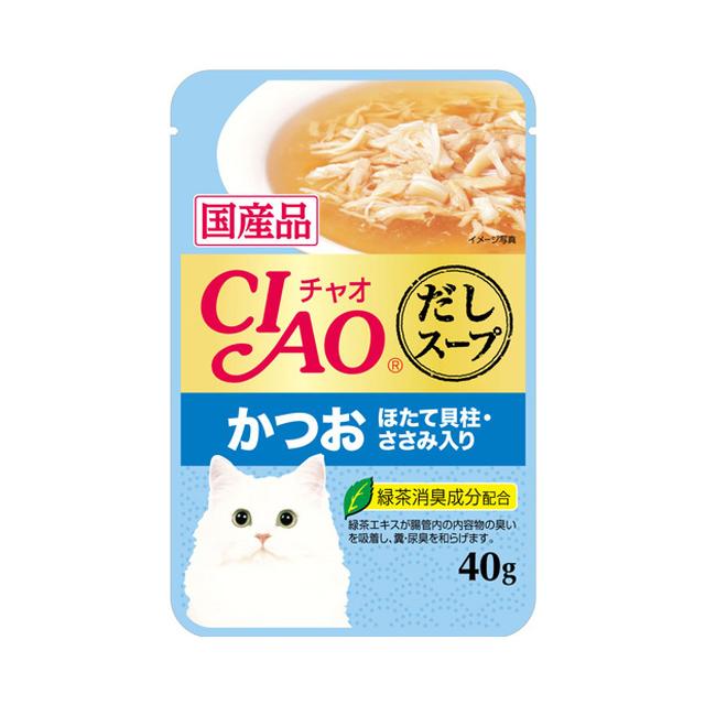 いなば チャオ だしスープパウチかつお 40g