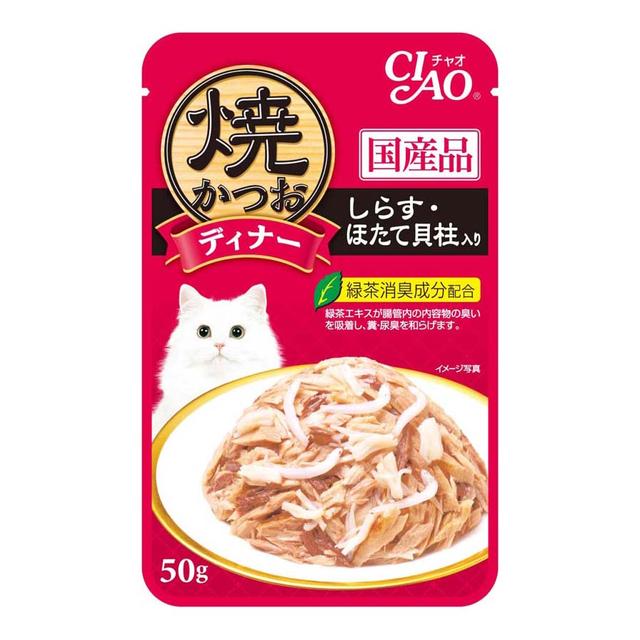 いなば 焼かつおディナーしらす・ほたて貝柱入り 50g