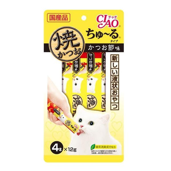 Ciao 烤鲣鱼 Churu Type Bonito Flavor 12g x 4 Pieces