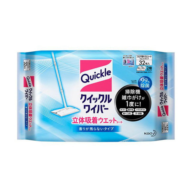 Kao Quickle Wiper 3D Suction Wet Sheets Smell-free Type 32 *