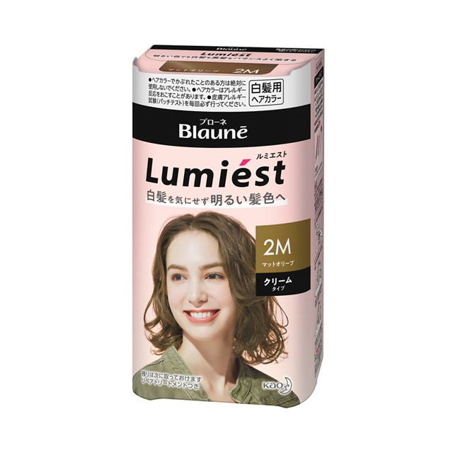 [医药部外品] Kao Browne Lumiest Hair Color 2M Matte Olive 108g *☆