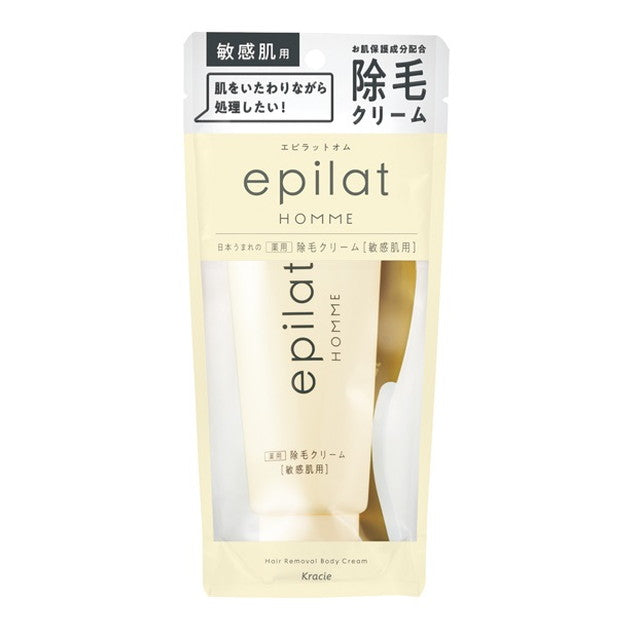 [医药部外品] Epilat Homme 敏感肌肤药用脱毛膏 150g