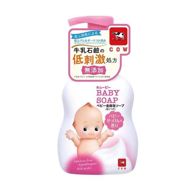 Milk Soap Kewpie Baby Whole Body Foam Soap Baby Soap Scent with Pump 400ml