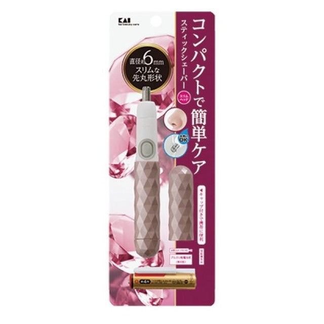 KAI stick shaver slim head pink