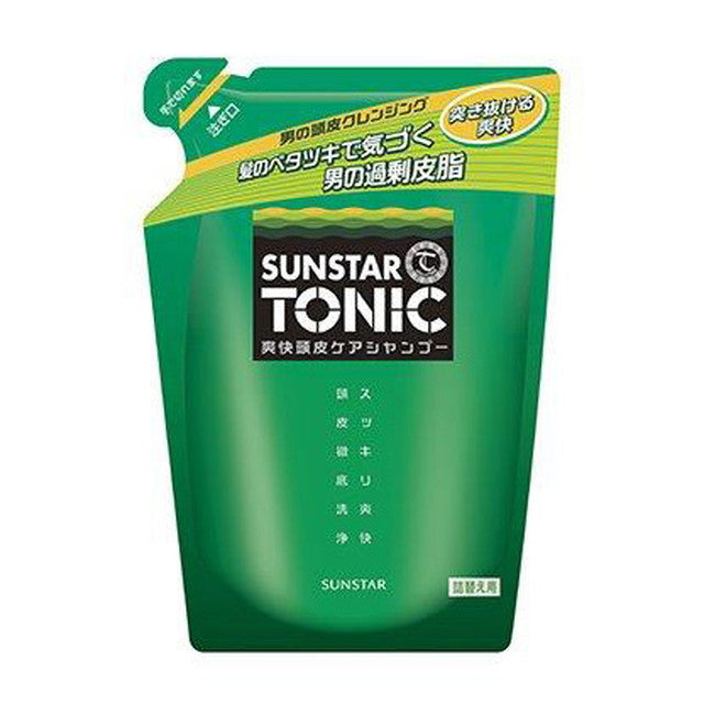 Sunstar tonic refreshing scalp care shampoo refill 360ml