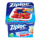 拉链锁容器矩形 480 毫升 2 件