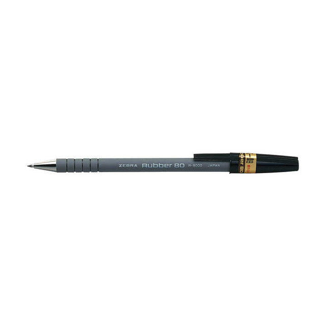 Rubber 80 Ballpoint Pen Black