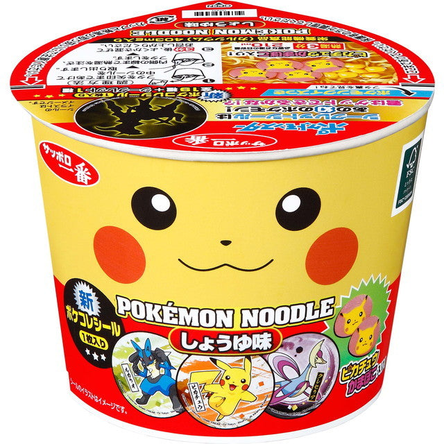 ◆Sapporo Ichiban Pokemon Noodle Soy Sauce Flavor 38g