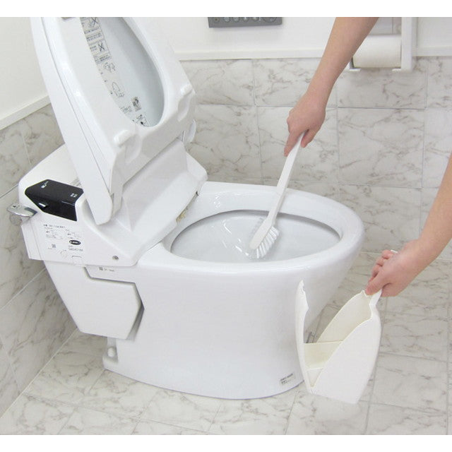 Towa Sangyo PLII with Toilet Brush Case, White