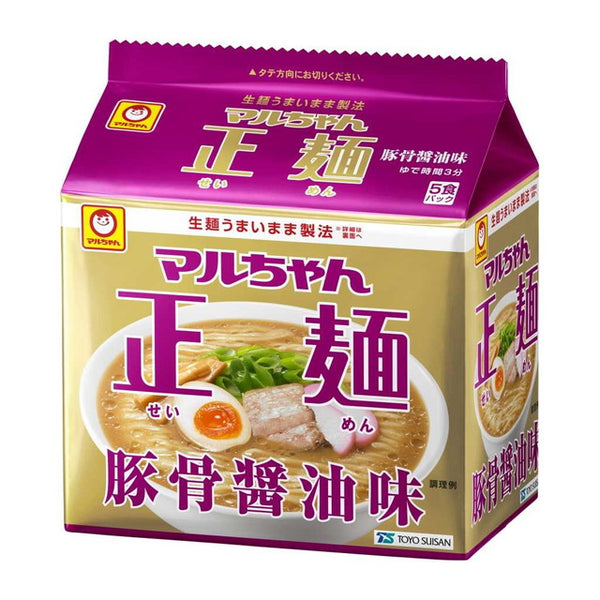 ◆マルちゃん 正麺 豚骨醤油 5食入
