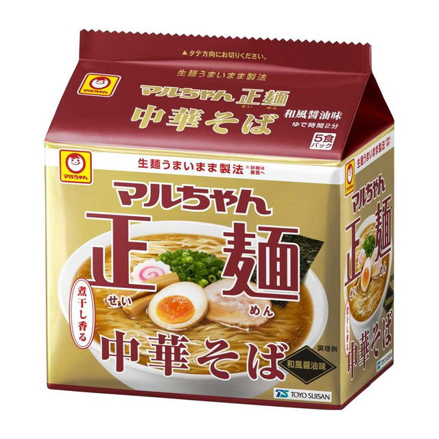 Maru-chan regular noodles Chinese soba Japanese style soy sauce 5 servings