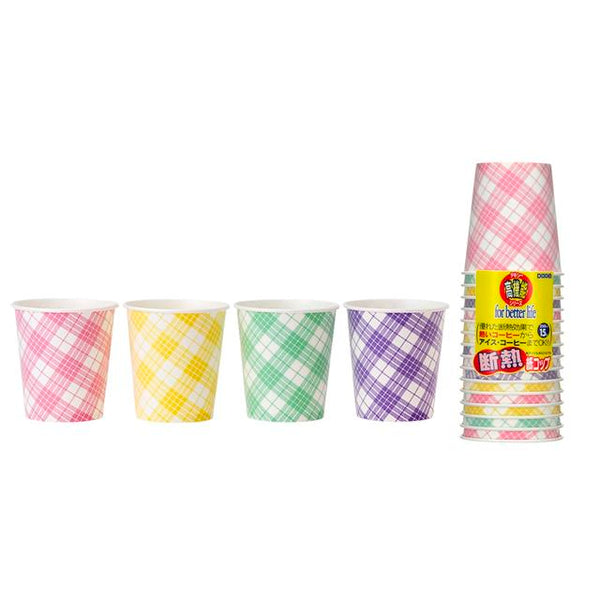 Dixie Insulated Cup Daily Check 250ML 15 Pcs