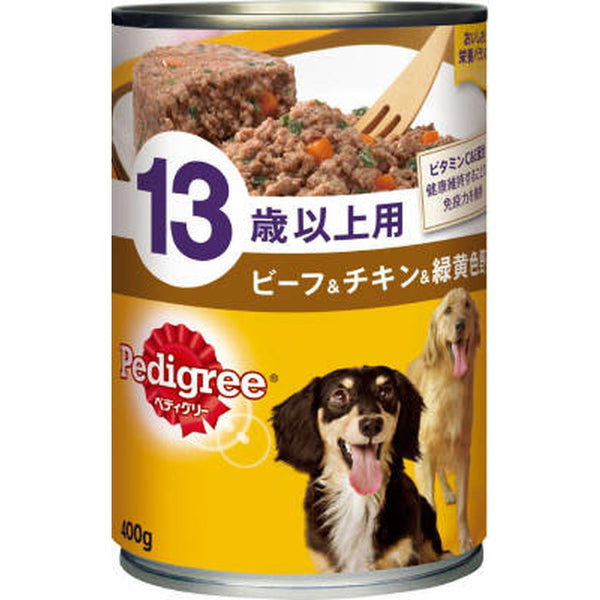 P132 ペディグリー 13歳以上用 ビーフ＆チキン＆緑黄色野菜 400g