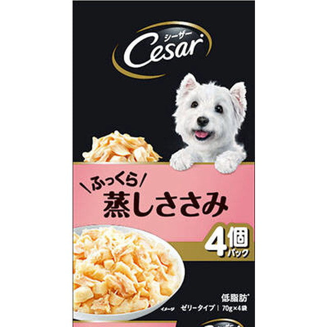 CPM1 シーザー ふっくら蒸しささみ 70g×4袋