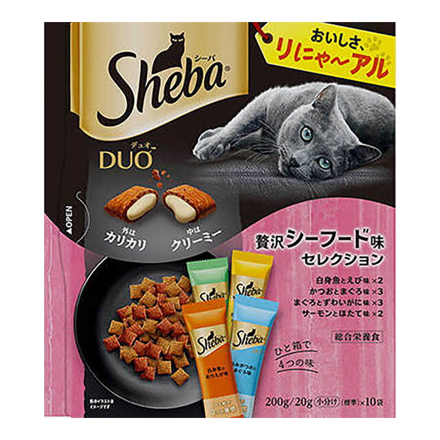 Sheba duo luxury seafood taste selection 200g