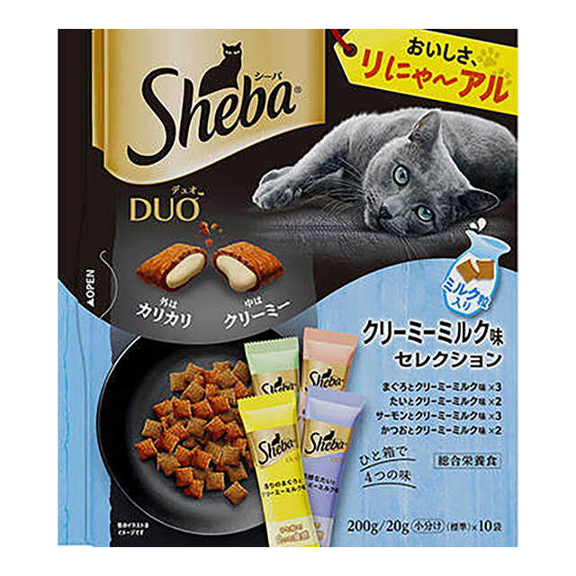 Sheba duo creamy milk flavor selection 200g