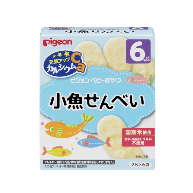 ◆Pigeon 贝亲 能量补钙小鱼片 2 片 x 6 袋