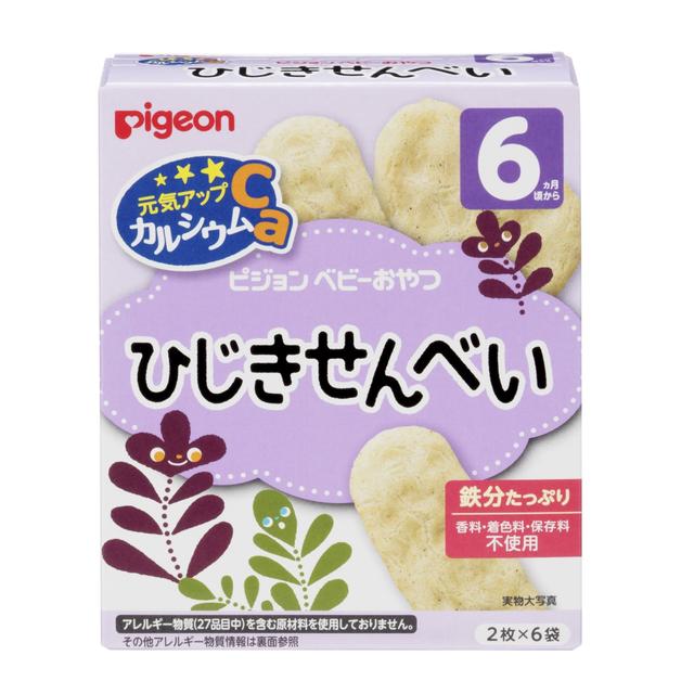 ◆Pigeon Energy Up Calcium Hijiki Senbei 2 pieces x 6 bags