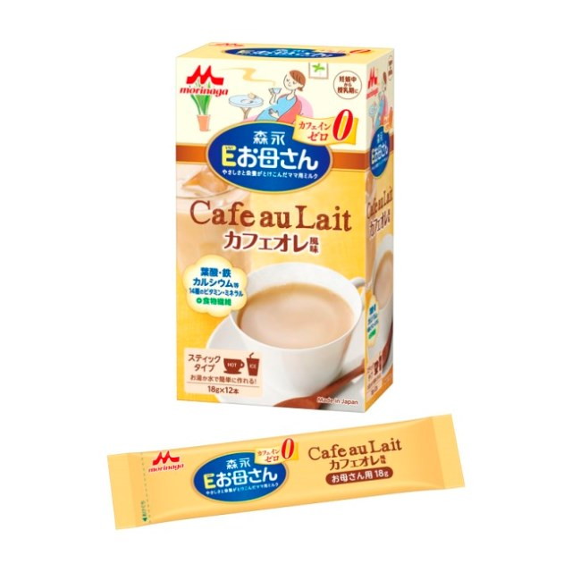 ◆ Morinaga Milk Industry E mother cafe au lait flavor 18g × 12 bottles
