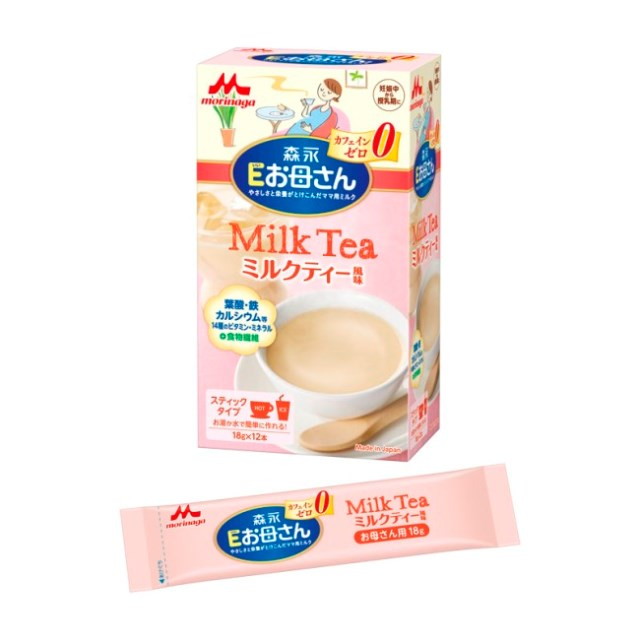 ◆森永乳業 Eお母さん ミルクティー風味 18g×12本