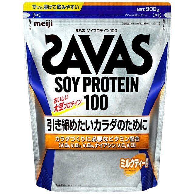 SAVAS soy protein 100 milk tea flavor 900g