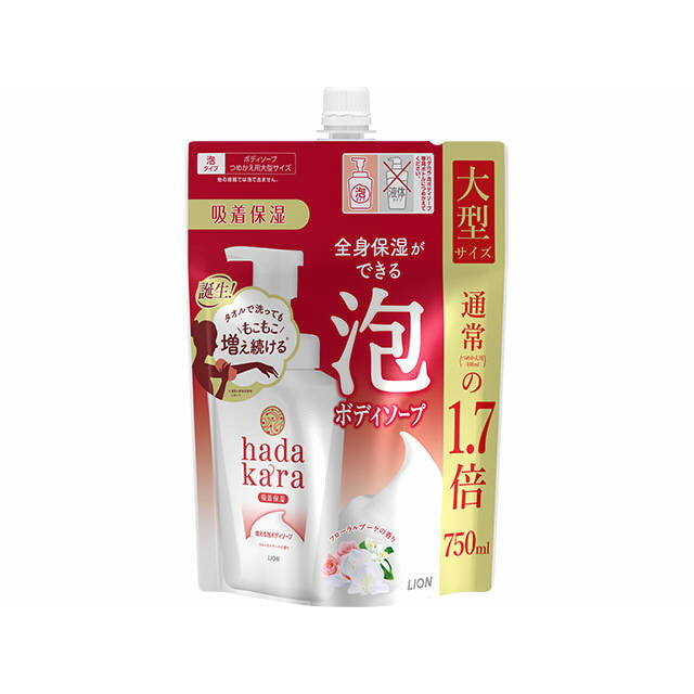 hadakaraBS泡 フローラルブーケ詰替 大型 750ML