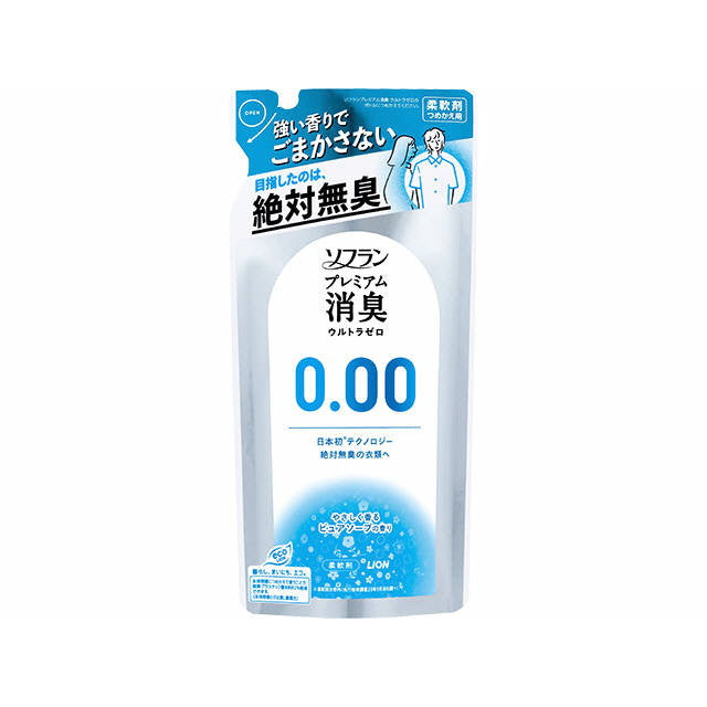 Lion Soflan Premium Deodorant Ultra Zero Refill 400ml