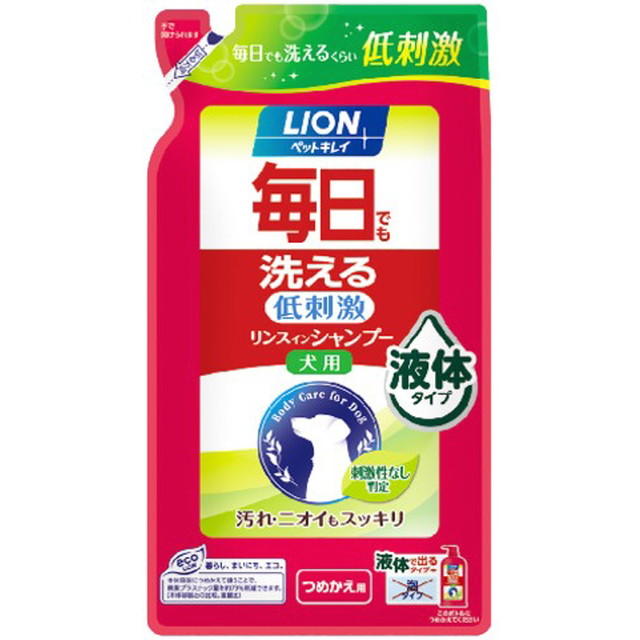 ペットキレイ 毎日でも洗える リンスインシャンプー 犬用 つめかえ用 400ML