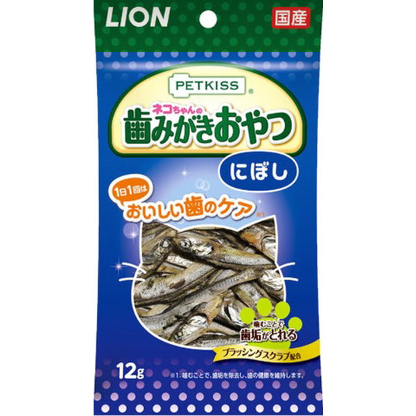 PETKISS Cat Tooth Brushing Snack Niboshi 12G