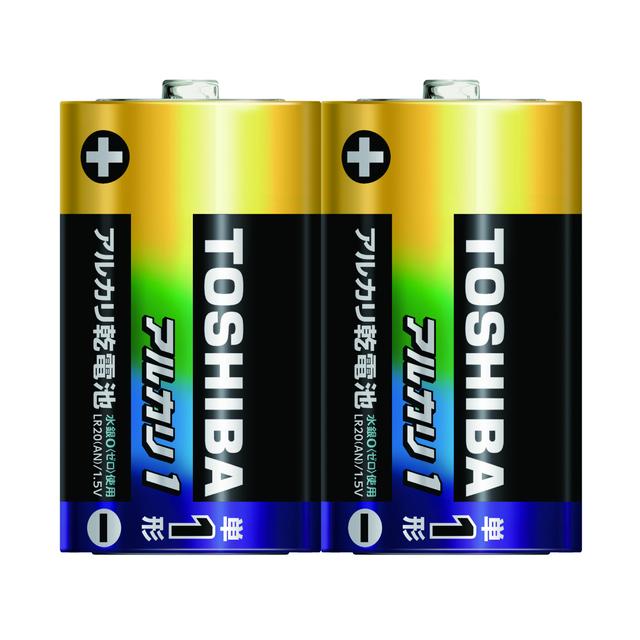 Toshiba Alkaline Battery Alkaline 1 AA 2 Pack