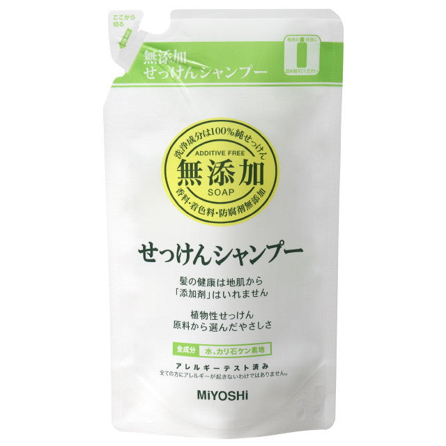 ミヨシ 無添加石けんシャンプー詰替＋＋ 300ML