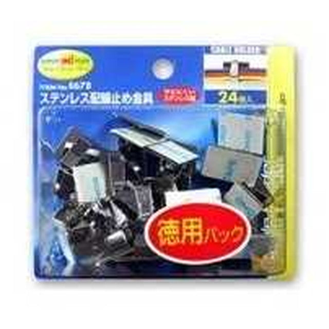 ステン配線止メ金具24入E678