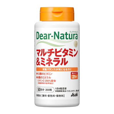 ◆Asahi Group Foods Dear Natura Multivitamin &amp; Mineral 200 grains