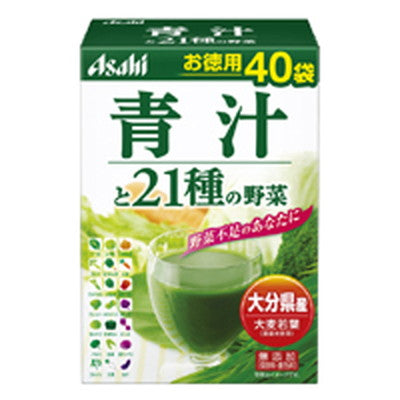 Asahi Group Foods 早晨浸泡力经济绿色果汁和 21 种蔬菜 3.3GX 40 袋