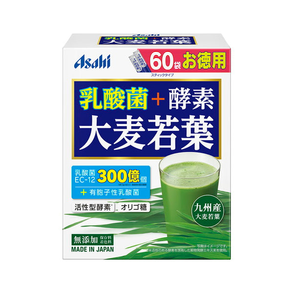 Asahi Group Foods 乳酸菌+酵素 大麦嫩叶 60袋