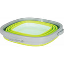 薄く畳めるバケツ10L グリーン