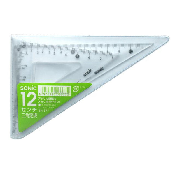 12 cm triangle ruler school payment type