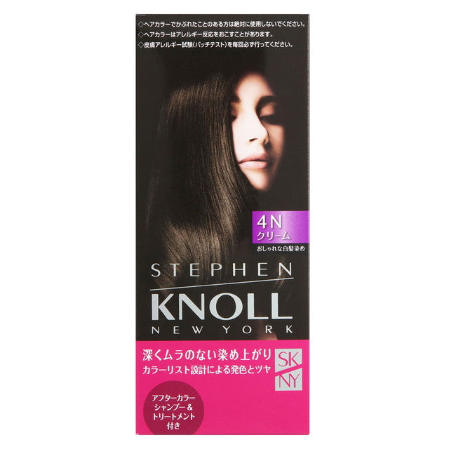 [医药部外品] Kose Steven Noll Color Couture Cream Hair Color 4N Dark Brown*