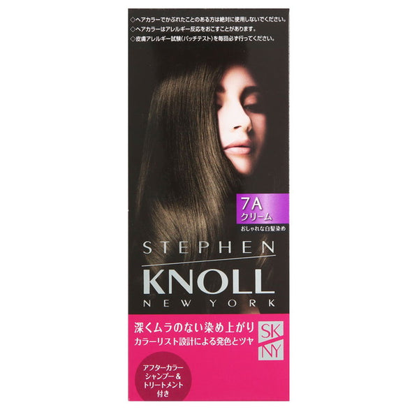 【医薬部外品】スティーブンノル カラークチュール クリームヘアカラー 7A ライトアイスブラウン