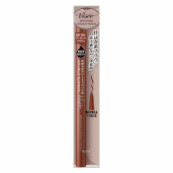 Kose Viceriche Browns Creamy Pencil BR301 Almond Brown 0.1g *