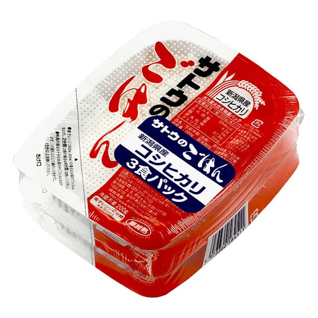 ◆Sato's Rice Koshihikari Rice from Niigata Prefecture 200g×3