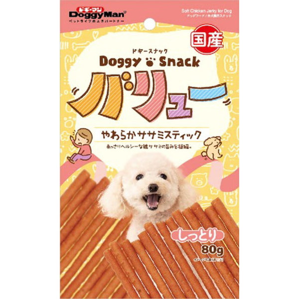 ドギースナックバリュー やわらかササミスティック 80g