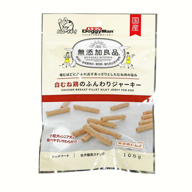 無添加良品 白むね鶏のふんわりジャーキー 100g