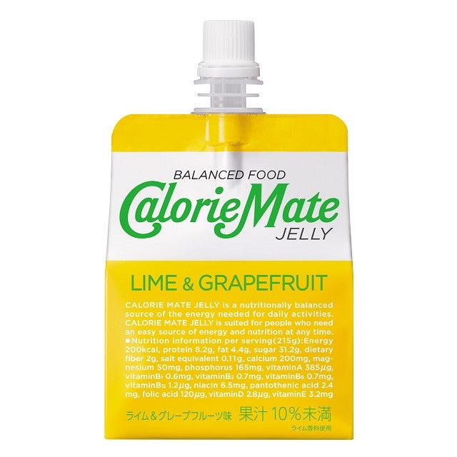 ◆Otsuka Pharmaceutical Calorie Mate Jelly Lime &amp; Grapefruit 215g▽