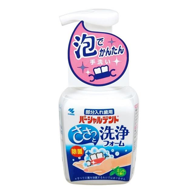 Kobayashi Pharmaceutical Partial Denture Foam Cleansing Foam Mint Fragrance 250ml